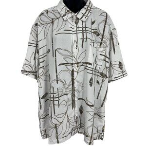Quiksilver Waterman Collection Mens Comfort Fit Button-Up Shirt XXL Rayon
